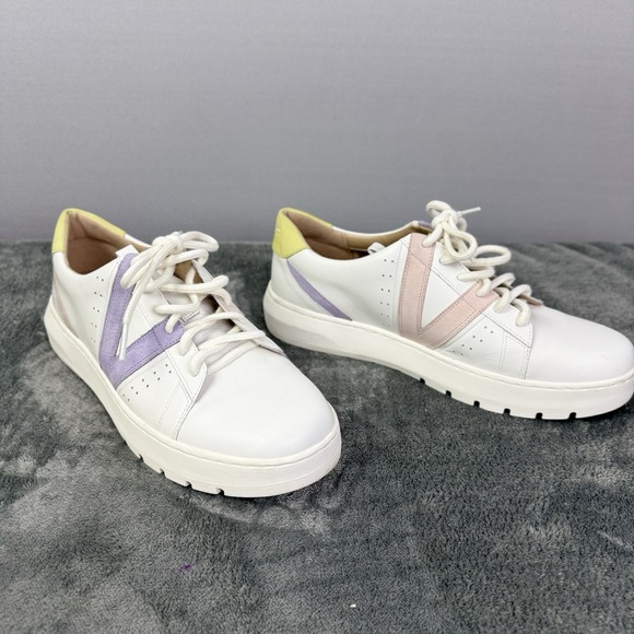Vionic Women‎ Size 9.5 Accent Sneakers Leather Casual Comfort Shoes - Picture 9 of 12